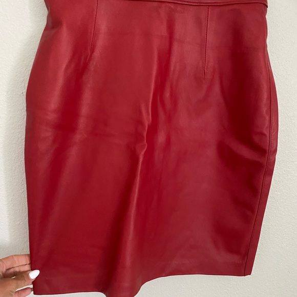 Handmade super soft leather skirt size s - Picture 3 of 7